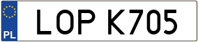 Trailer License Plate